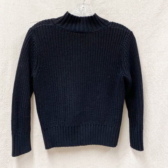 Talbots‎ Petites black knit 3/4 sleeve cropped cardigan sweater Size Petite - Picture 5 of 15